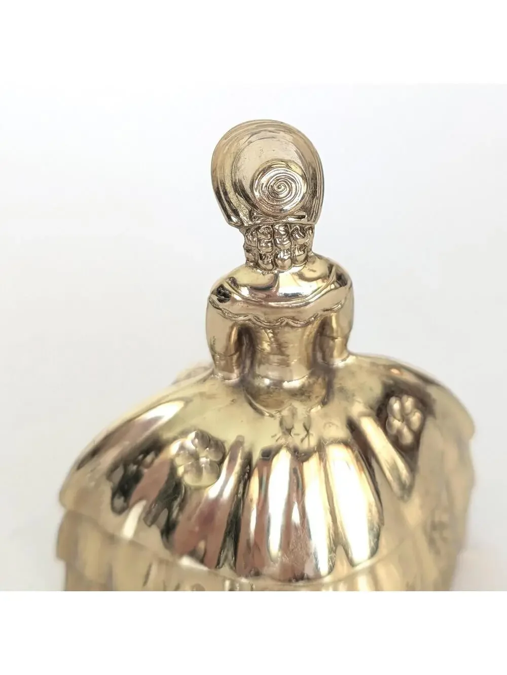 Vintage Victorian Lady Solid Brass Bell - Southern Belle